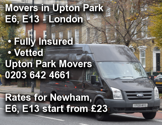 Movers in Upton Park E6, E13, Newham